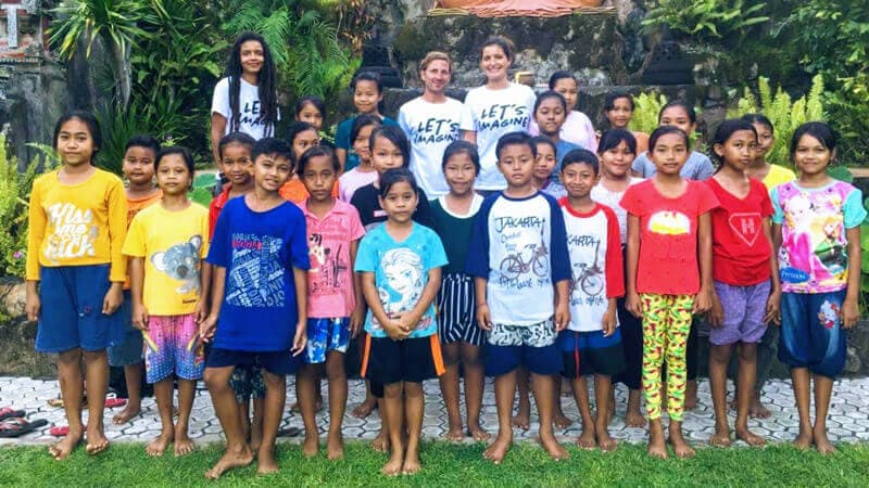 Working with children in Bali